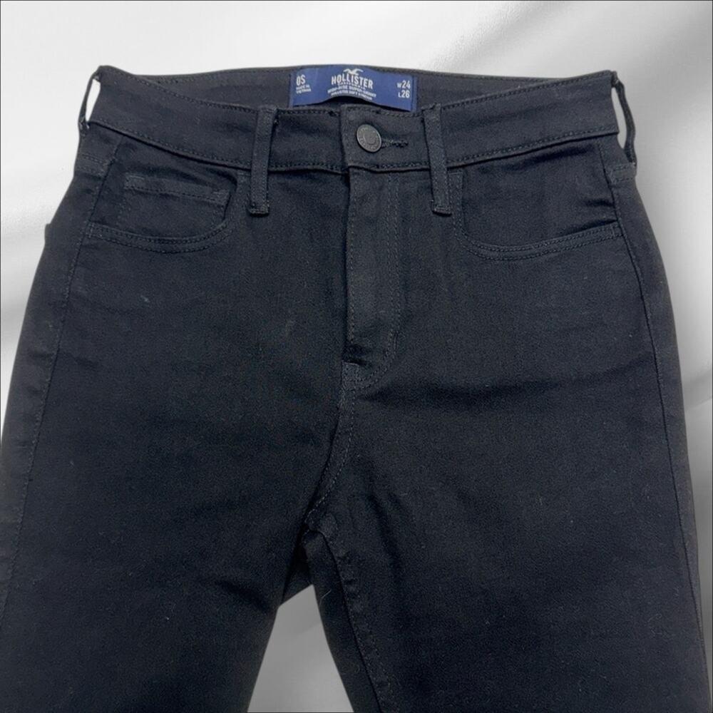 HOLLISTER Women’s 0 Short Black HIGH RISE SUPER SKINNY Jeans
